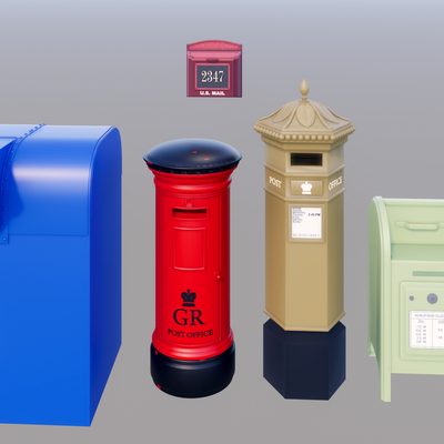 Modern postbox mailbox