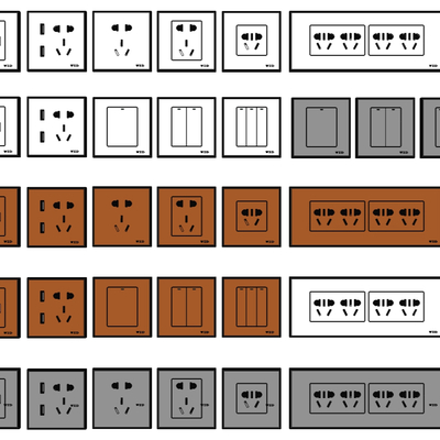 Modern switch socket strip