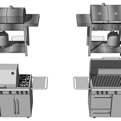 Modern outdoor oven barbecue rack