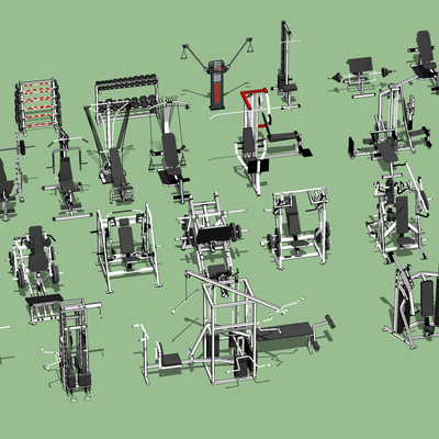 Modern indoor fitness equipment