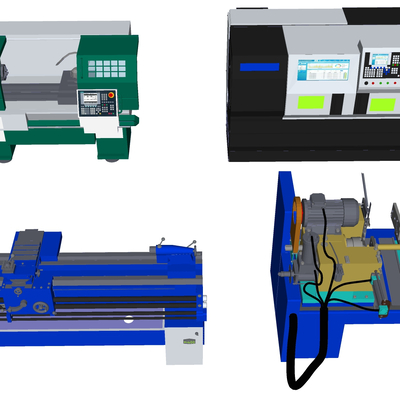 Modern CNC machine tool machine equipment combination