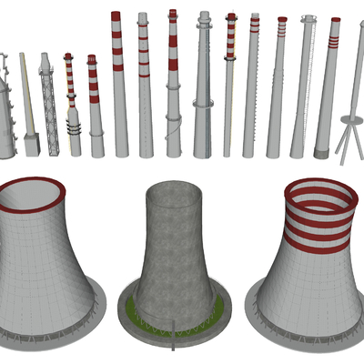 Modern industrial chimney equipment