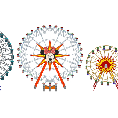 Modern Ferris wheel children's play equipment