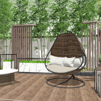 Modern Garden Landscape rocking chair swing