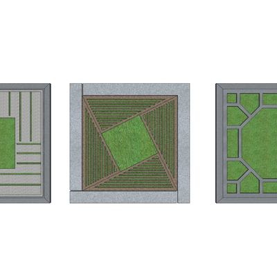 Modern tree grate lawn floor tile