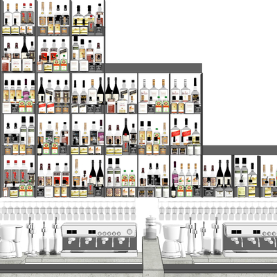 Modern Bar Wine Rack Wine Cabinet