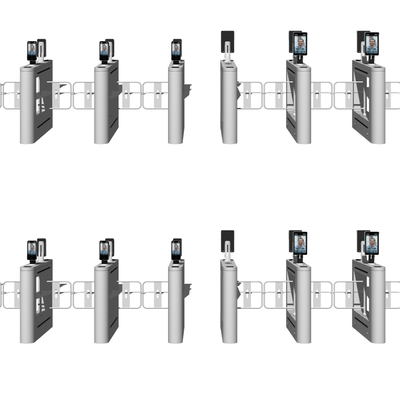 Modern office building entrance face recognition gate equipment