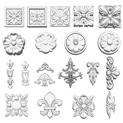 European carved component