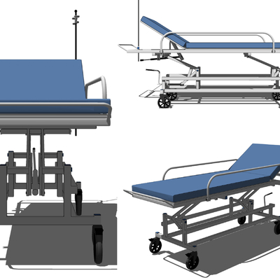 modern hospital emergency bed