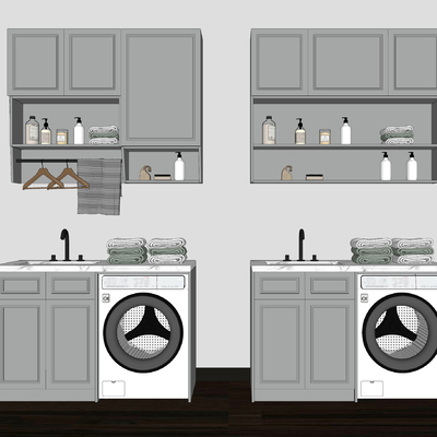 Nordic Laundry Cabinet