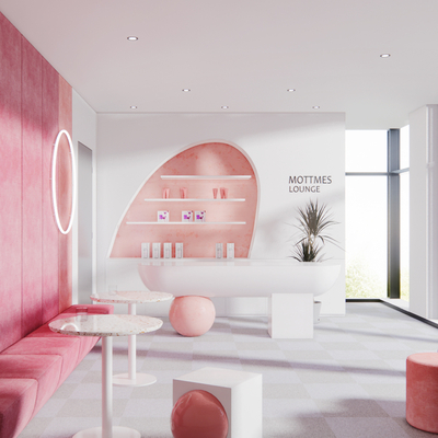 Front Desk of Modern Beauty Salon