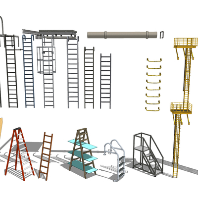 Modern climbing ladder scaffold