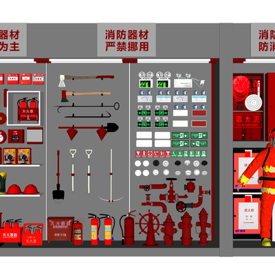 Modern fire hydrant fire extinguisher fire station fire cabinet