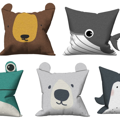 Modern children's cartoon pillow