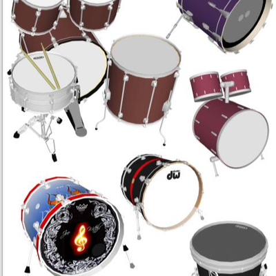 Modern drum set