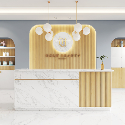 Front Desk of Modern Beauty Salon