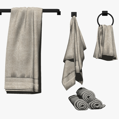 Modern towel rack