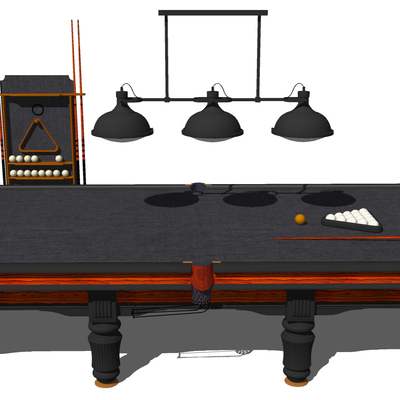 Industrial wind billiard table