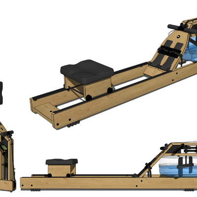 modern fitness equipment rowing machine