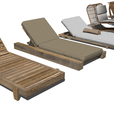 Modern Outdoor Lounger Beach Chair