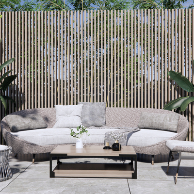 Modern outdoor sofa combination