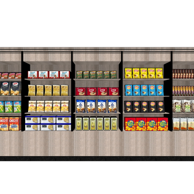 Modern Mall&Supermarket snack food display rack