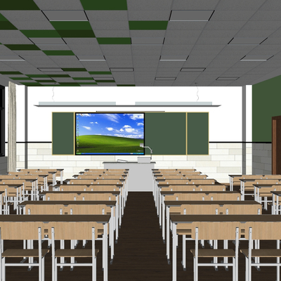 modern middle school classroom