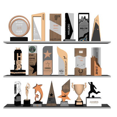 Modern sculpture trophy ornaments