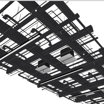 Modern ceiling duct ventilation duct