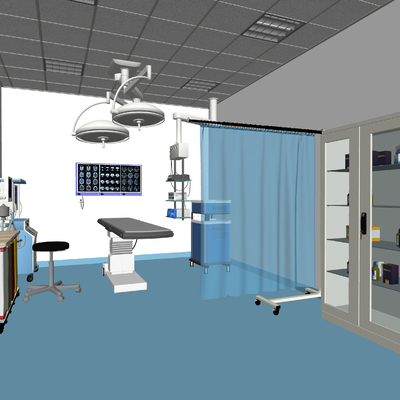 Modern hospital consulting room