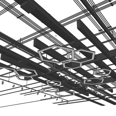 Modern ceiling duct ventilation duct