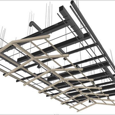 Modern ceiling duct ventilation duct