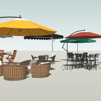 Modern outdoor sun umbrella leisure seat