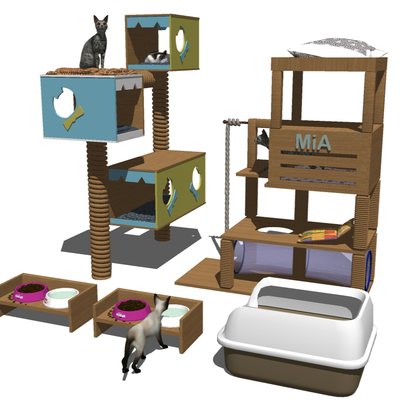 Modern Pet Cat House Cat Climbing Rack