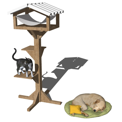 Modern Pet Cat House Cat Climbing Rack