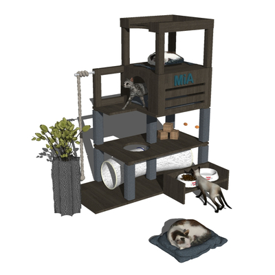 Modern Pet Cat House Cat Climbing Rack