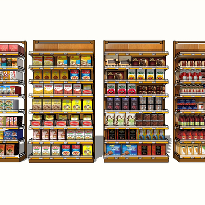 modern Mall&Supermarket food display cabinet