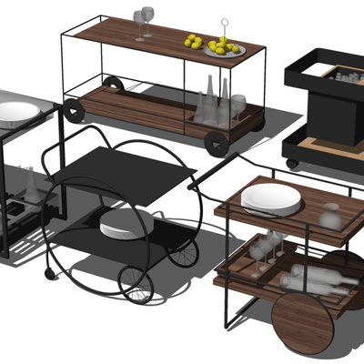 Industrial Wind Dining Car Trolley