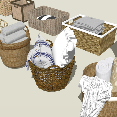 Modern Clothes Storage Basket Woven Basket