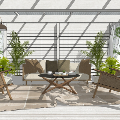 Nordic Courtyard Sun Room