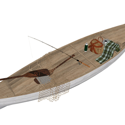 modern wooden boat fishing boat