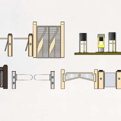 Modern gate telescopic door