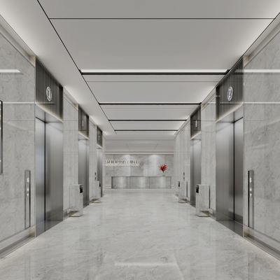 Modern Elevator Corridor