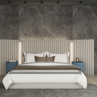 Nordic Fabric Double Bed