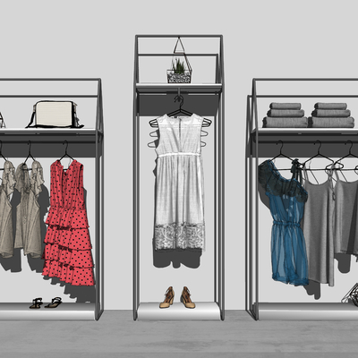 Modern Women's Clothing Display Rack