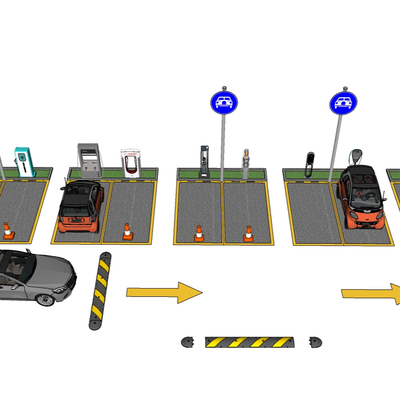 Modern charging pile deceleration strip