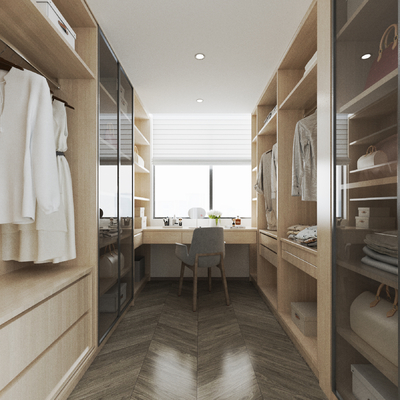 Modern Affordable Luxury Style Cloakroom