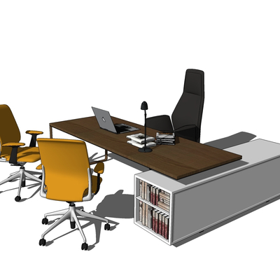 Modern manager office desk and chair