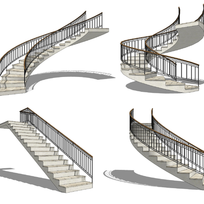 modern handrail staircase revolving staircase