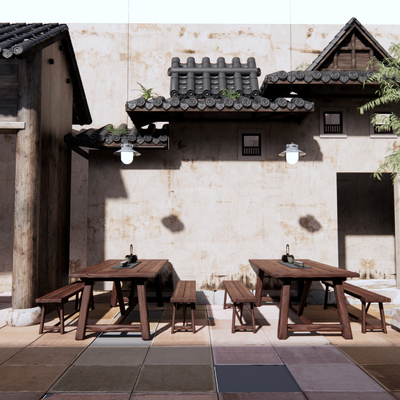 Chinese Homestay Garden Landscape